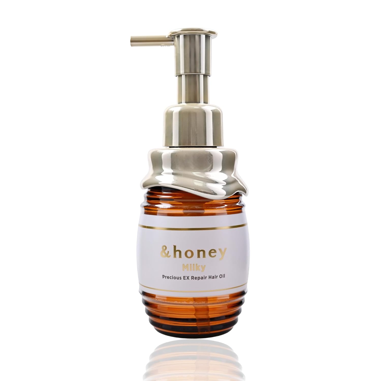 Vicrea &-Honey Milky Precious Ex Repair Hair Oil 3.0 - Nourishing Hair Oil for Damaged Hair with High Honey Concentration - Frizz Control, Hydration & Moisture with Milk Honey & Keratin Honey - 105ml