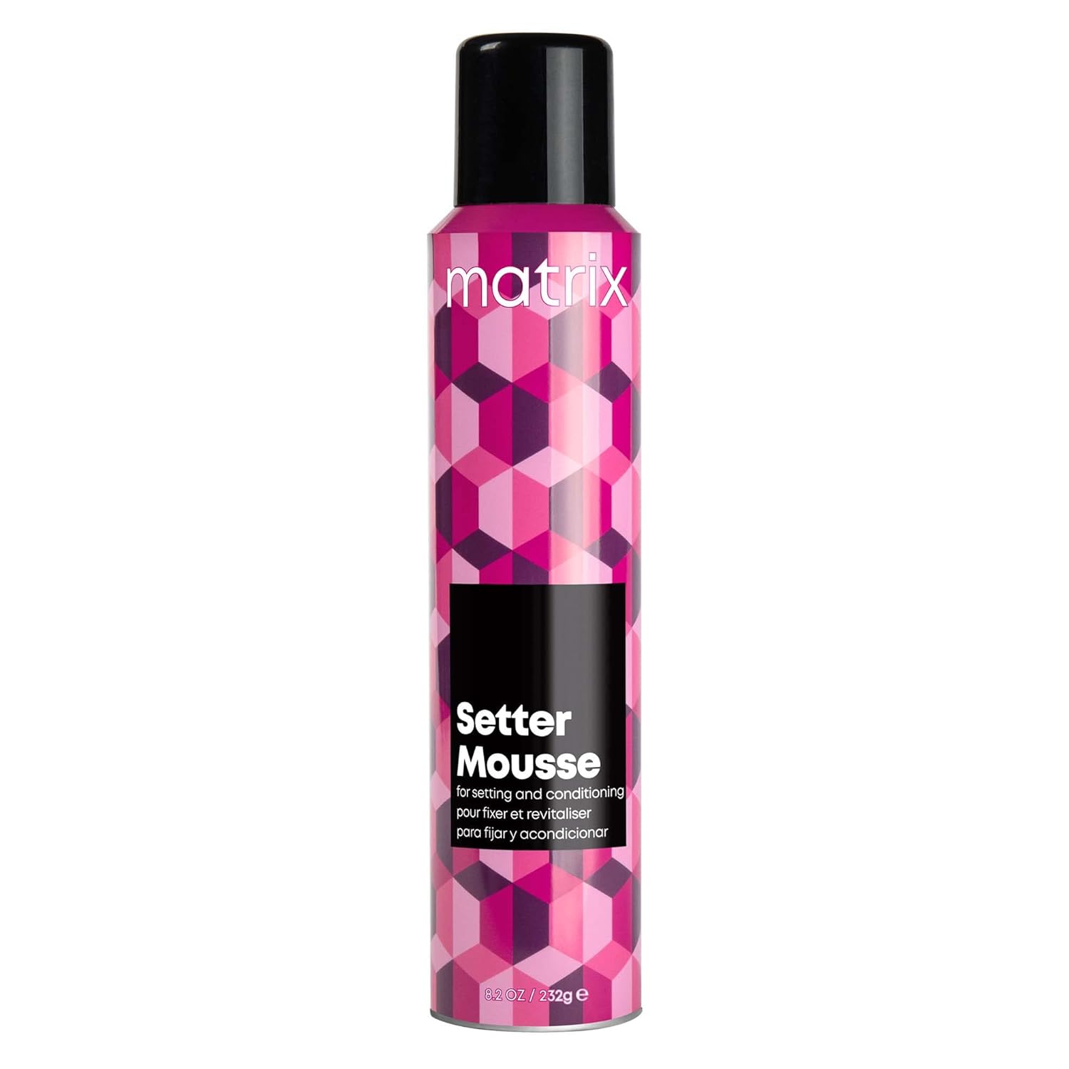Matrix Setter Mousse - Provides Volumizing Lift and Shine, Humidity Resistant and Controls Frizz, For All Hair Types, Professional Hair Styling and Salon Styling Mousse, 8.2 Oz