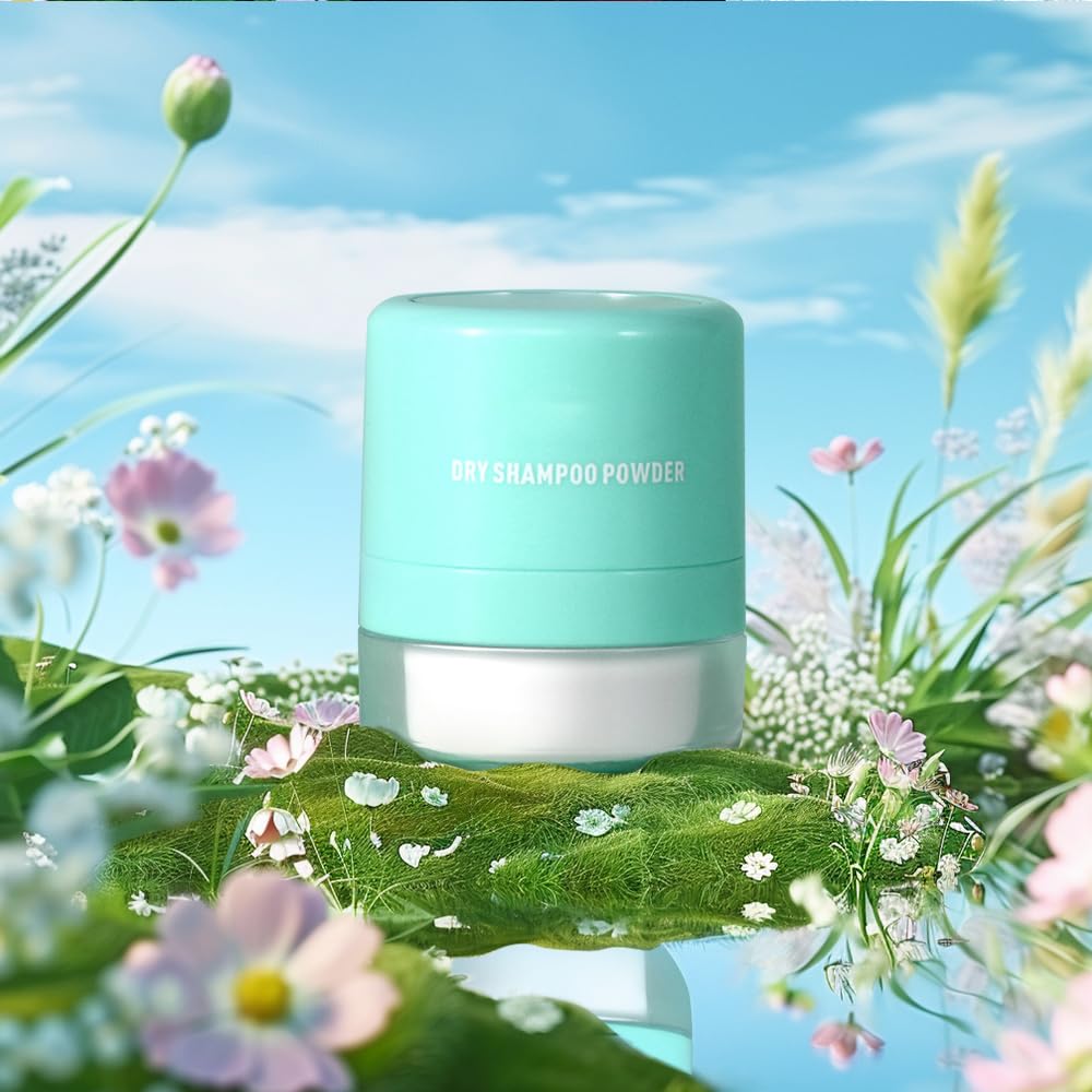 Dry Shampoo Powder, Dry Shampoo Volume Powder, Hair Powder for Women and Men, Travel Size Dry Shampoo with Sponge Brush and Mirror (Large, Fresh floral) - Image 6