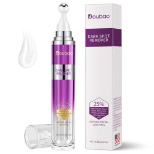 Dark Spot Remover for Face and Body, Age Spot Sun Spot Freckles Remedy Corrector Serum,Melasma Treatment for Face, Advanced Fade Cream for Uneven Skin Tone with 360° Roller Massage Ball, 0.5 FL oz
