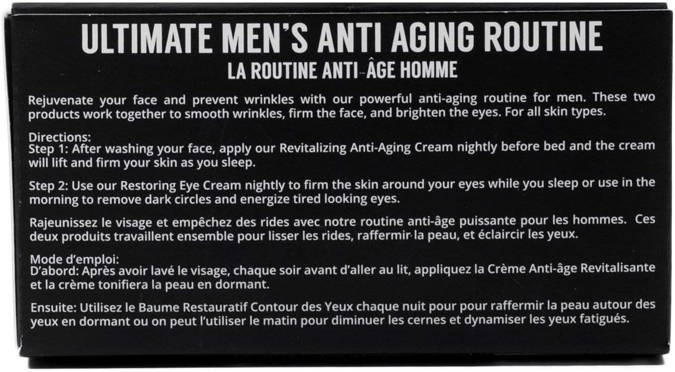 Brickell Men's Ultimate Anti-Aging Night Face and Eye Cream Set 2 oz - Image 6
