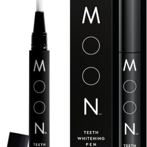 MOON Teeth Whitening Pen - Gentle on Sensitive Teeth, Whitens with Antioxidants & Essential Oils - Vegan Whitening Gel in an Easy Applicator - Vanilla Mint