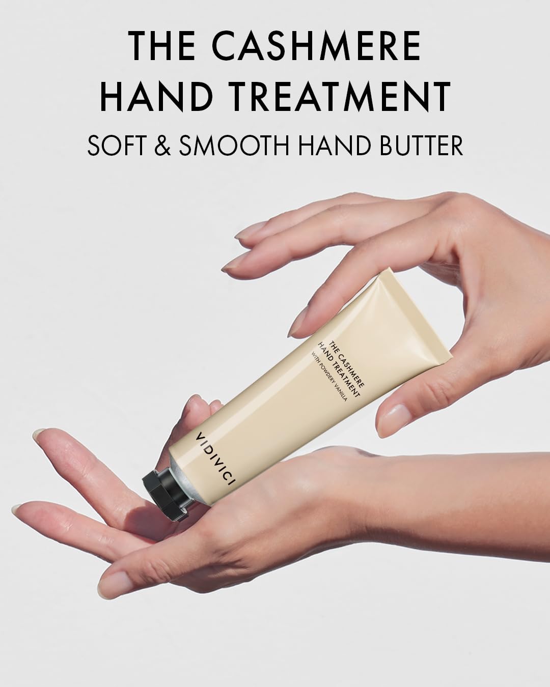 VIDIVICI Cashmere Hand Cream 1.69oz Powdery Vanilla Shea Butter Moisturizer for Dry Hands - Image 2