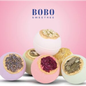 Bath Bombs for Women, 6 Fizzies Luxury Large Size with Real Flowers and Natural Organic Essential Oil, Self Care Gifts for Women, Mon, Daughter, Girlfriend, Kids,Pack of 6 (Multiple)