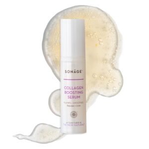 Sonage Collagen Boosting Serum: Vegan Anti-Aging Face Serum | Plumps, Smooths, Minimizes Pores, Wrinkles