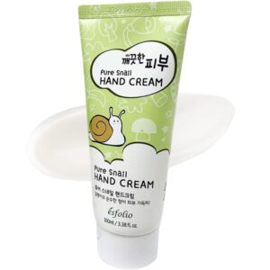 esfolio Pure Skin Snail Hand Cream – Deep Moisturizing & Restoring Hand Lotion with Snail Mucin, Hydrating & Nourishing for Dry Skin – Non-Greasy, Fast Absorbing (3.38 OZ/100ML)