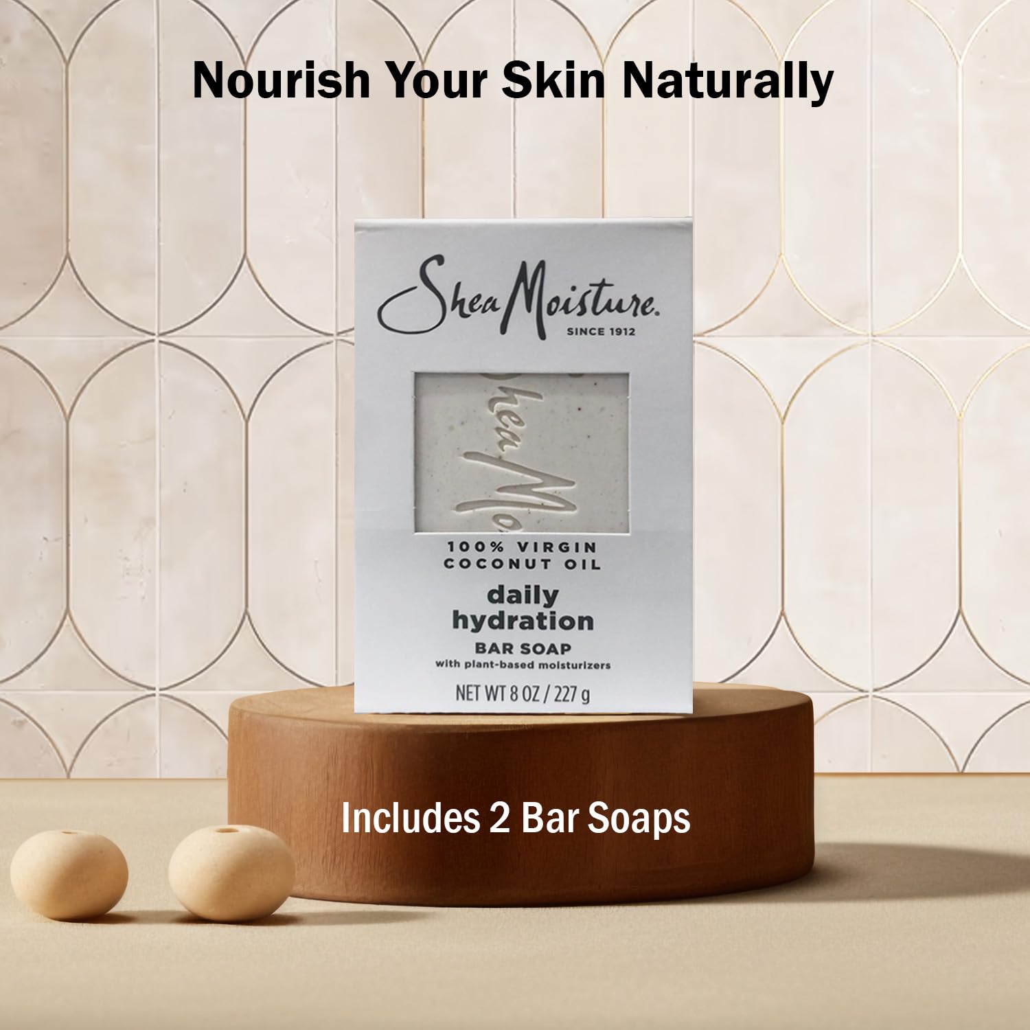 SheaMoisture 100% Virgin Coconut Oil Daily Hydrating Bar Soap 8 oz 2 Pack - Image 6