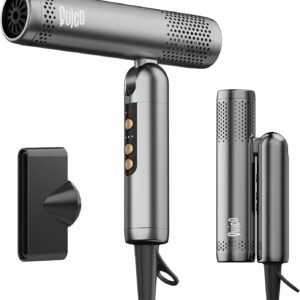 Hair Blow Dryer, QUICO 120-240V Global Dual Voltage Hair Dryers for Women, 5X Faster 120000 RPM BLDC Blow Dryers, 500 Million Negative Ions, High-Speed Mini Hair Dryer, Cold/3 Heating/3 Speed Settings