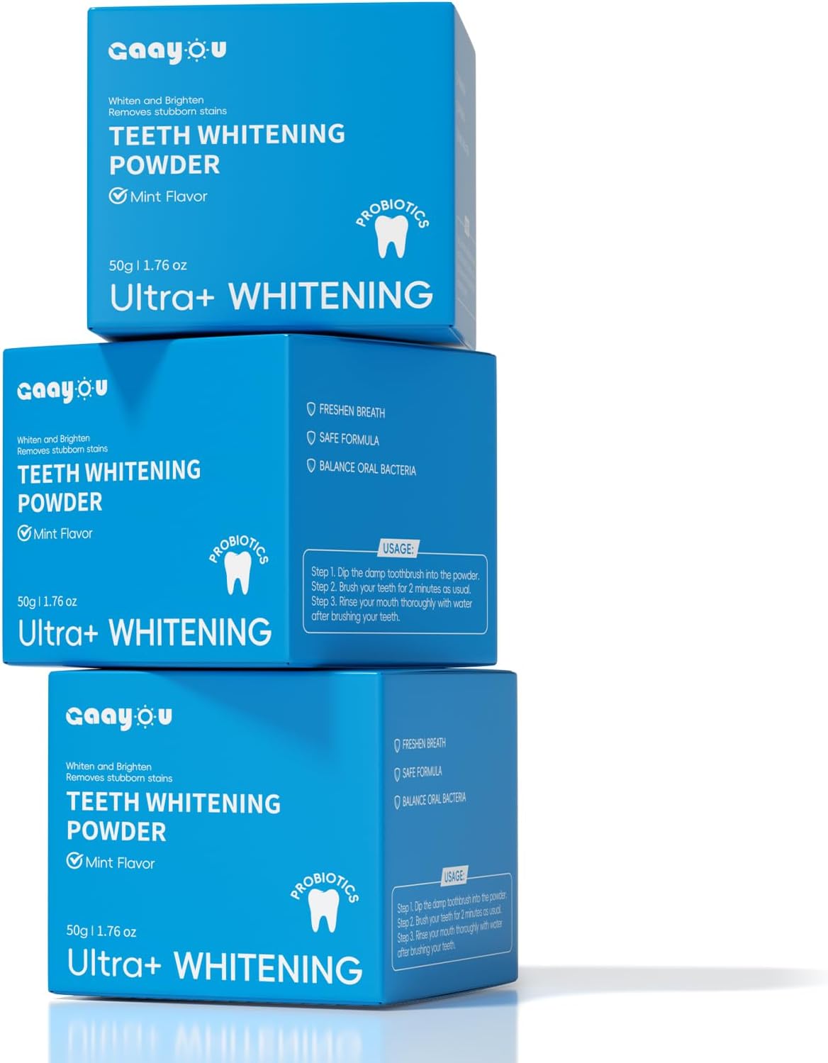 50g Mint Flavor Teeth Whitening Powder for Stain Removal and Remineralizing Teeth - Image 6