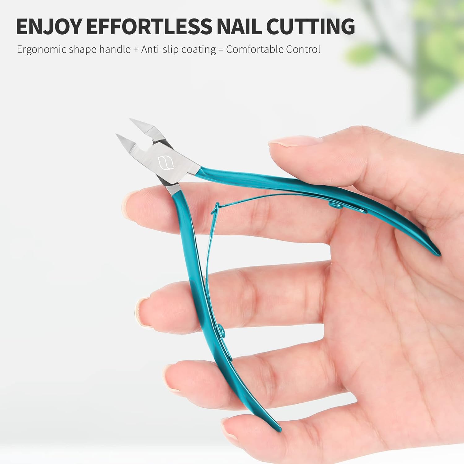 FERYES Toenail Clipper Straight Blade for Ingrown and Thick Nails - Stainless Steel and Sharp Pointed Tip Ingrown Nail Clipper – Wide Jaw Toe Nail Cutter Podiatry Tool - Image 5