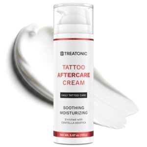 Tattoo Aftercare Cream for Soothing & Moisturizing: Healing & Soothing Aftercare Lotion for Tattoos - Moisturizing Tattoo Skin Care for New & Old Tattoos - 5 oz / 150ml