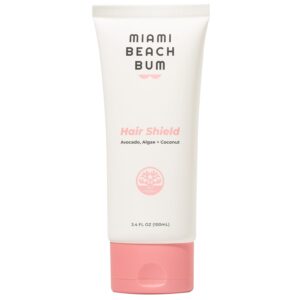 Miami Beach Bum Hair Shield - Reef-Friendly Leave-In Conditioner - Protects hair from Sun, Ocean and Pool - Paraben & Sulfate-free - Avocado + Coconut- 3.4oz
