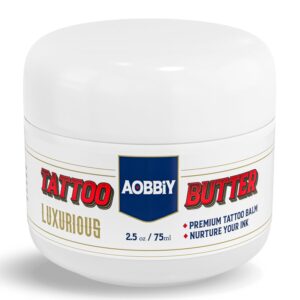 Tattoo Aftercare: Tattoo Balm - Tattoo Aftercare Ointment - Premium Tattoo Butter - Vegan Tattoo Lotion Revitalizing Old Tattoos - Tattoo Moisturizer and Tattoo Color Enhancement 75ml