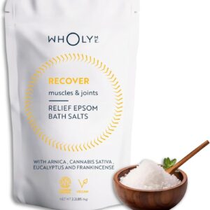 Epsom Salt Bath Salts - Natural Bath Soak for Muscle and Joint Recovery with Arnica, Frankincense and Eucalyptus Essential Oil - Great for Post Workout and Relaxation - 35 Ounce (1Kg)
