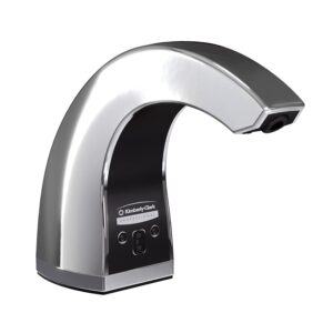 Kimberly-Clark Professional™ Touchless Counter Mount Soap and Hand Sanitizer Dispenser (47604), Chrome, 1.5 L Capacity, 2.12" x 4.25" x 5.56" (Qty 1)