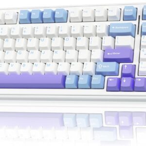 AULA F99 Wireless Mechanical Keyboard,Tri-Mode BT5.0/2.4GHz/USB-C Hot Swappable Custom Keyboard,Pre-lubed Linear Switches,Gasket Structure,RGB Backlit Gaming Keyboard for PC/Tablet/Xbox/PS4/PS5