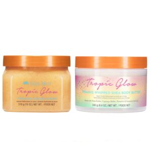 TREE HUT Tropical Glow Shea Sugar Scrub And Body Lotion Set! Formulated With Cupuacu Butter, Certified Shea Butter And Guarana Extract!! Body Scrub & Lotion That Leaves Skin Feeling Soft & Smooth!
