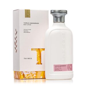 Thymes - Tupelo Lemongrass Body Lotion - With Moisturizing Shea Butter, Vitamin E, and Sunny Citrus Scent - 9.25 oz