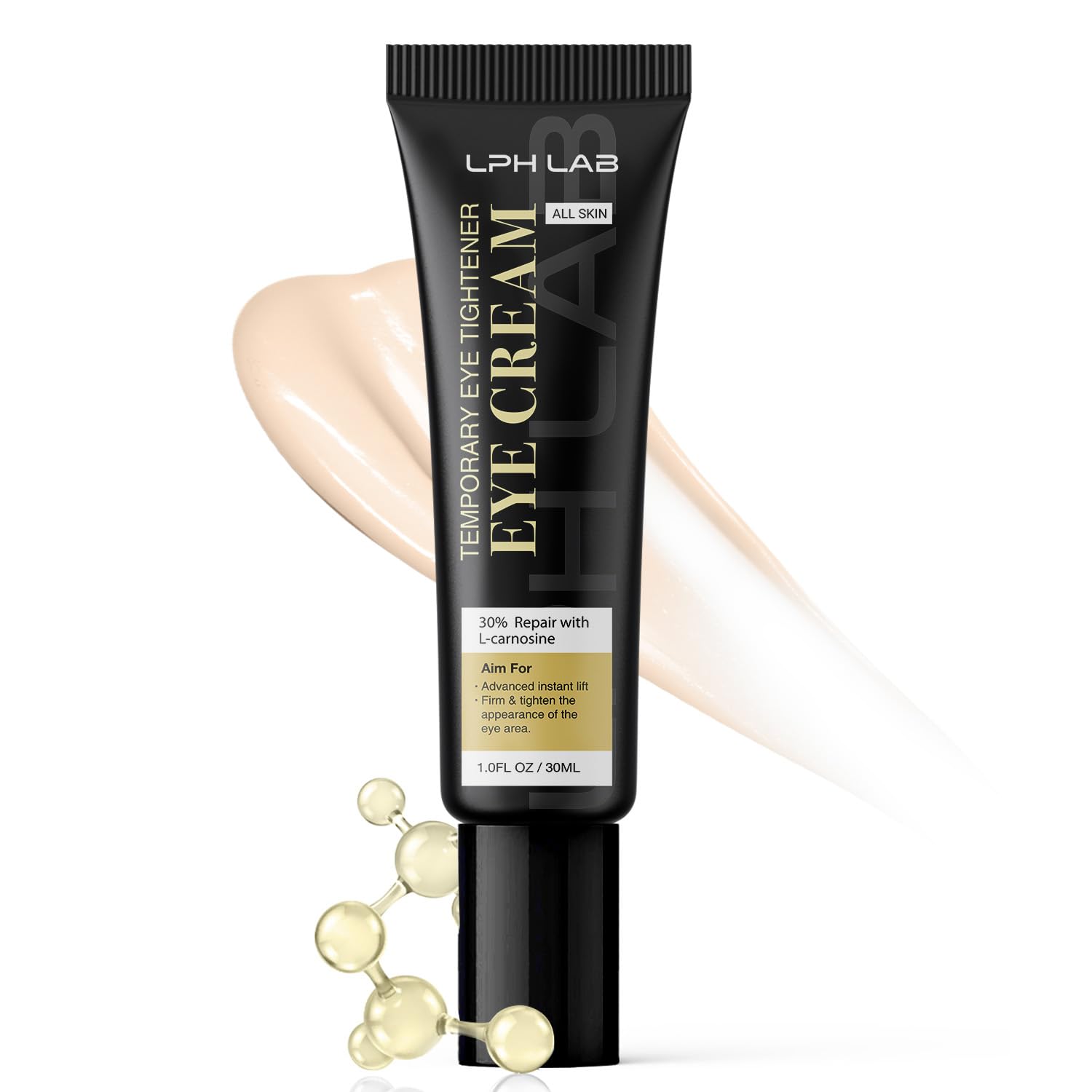 Instant Firm Eye Tightening Cream: Temporary Under Eye Bag Puffiness Removal - Rapid Eyebags Tightener Reducer Treatment for Senior Men and Women, 30mL