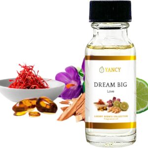 Dream Big Luxury Collection Fragrance Oil (1/2 oz), Sweet Fruity Scent, Inspiring Aroma for Diffusers, Oil Burners & Aroma Lamps, Boosts Motivation and Enhances Workspace Energy