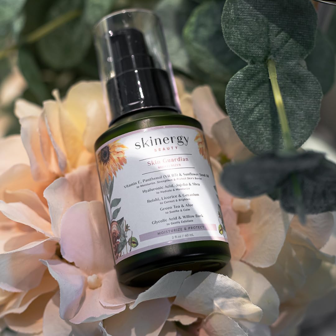 Skinergy Beauty Skin Guardian Moisturizer for Normal, Dry, Combination Skin - Glycolic Acid, Hyaluronic Acid, Vitamin E- Moisturizes, Protects, Brightens - 2 FL - Image 3