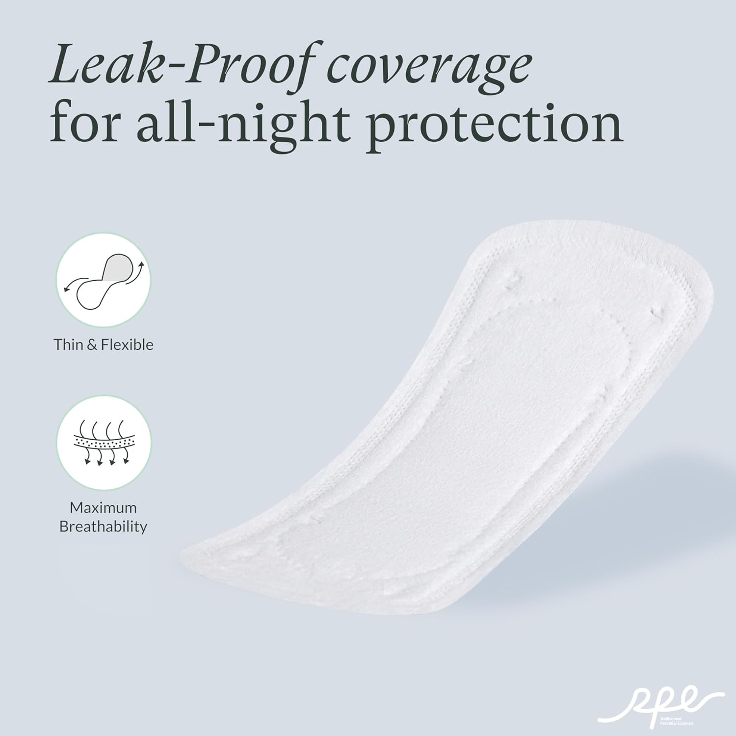 Organic Ultra Thin Long Panty Liners for Women, 96 Count, Light Absorbency, Unscented - Image 5