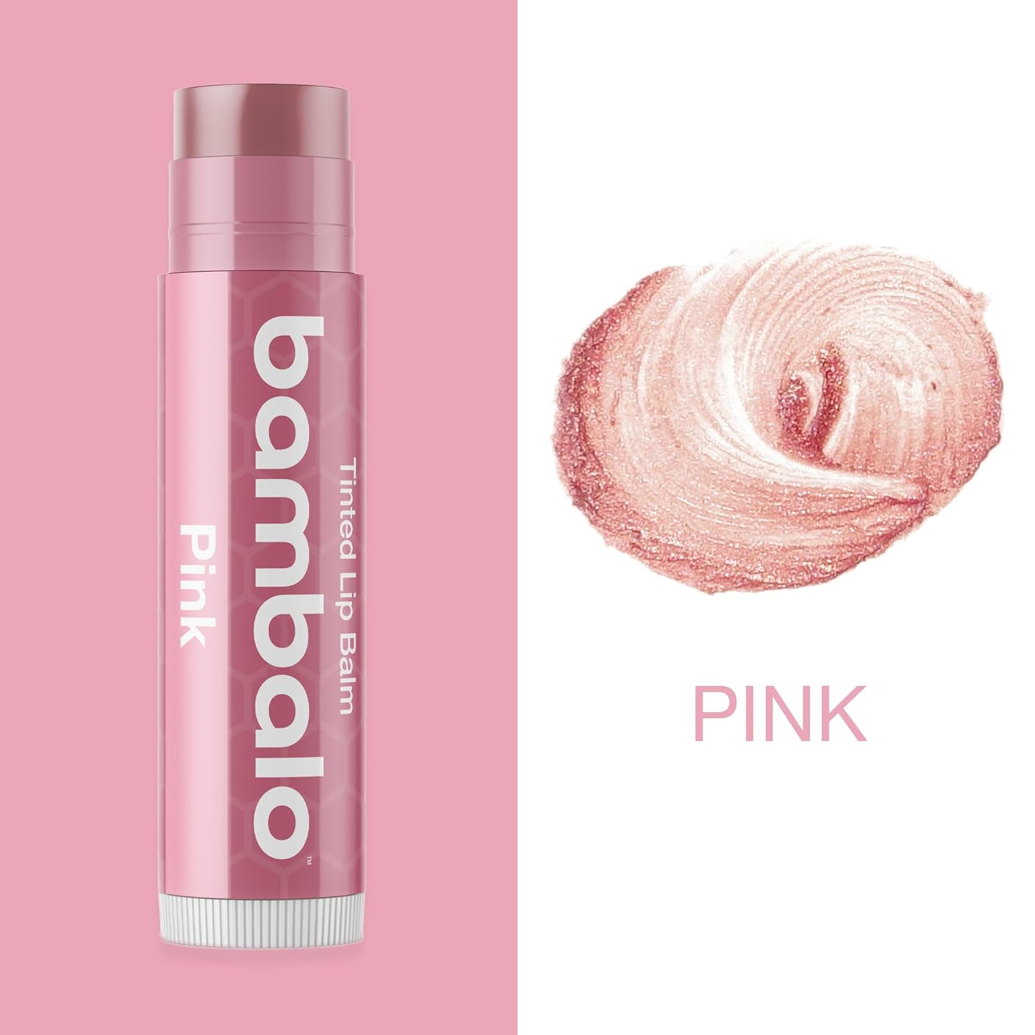 Tinted Lip Balm Pink – Bambalo 4-Pack Hydrating Moisturizing Lip Care – Soft Rosy Tint – Natural & Organic Ingredients – Easy Wear, Everyday Color – Made in USA - Image 2