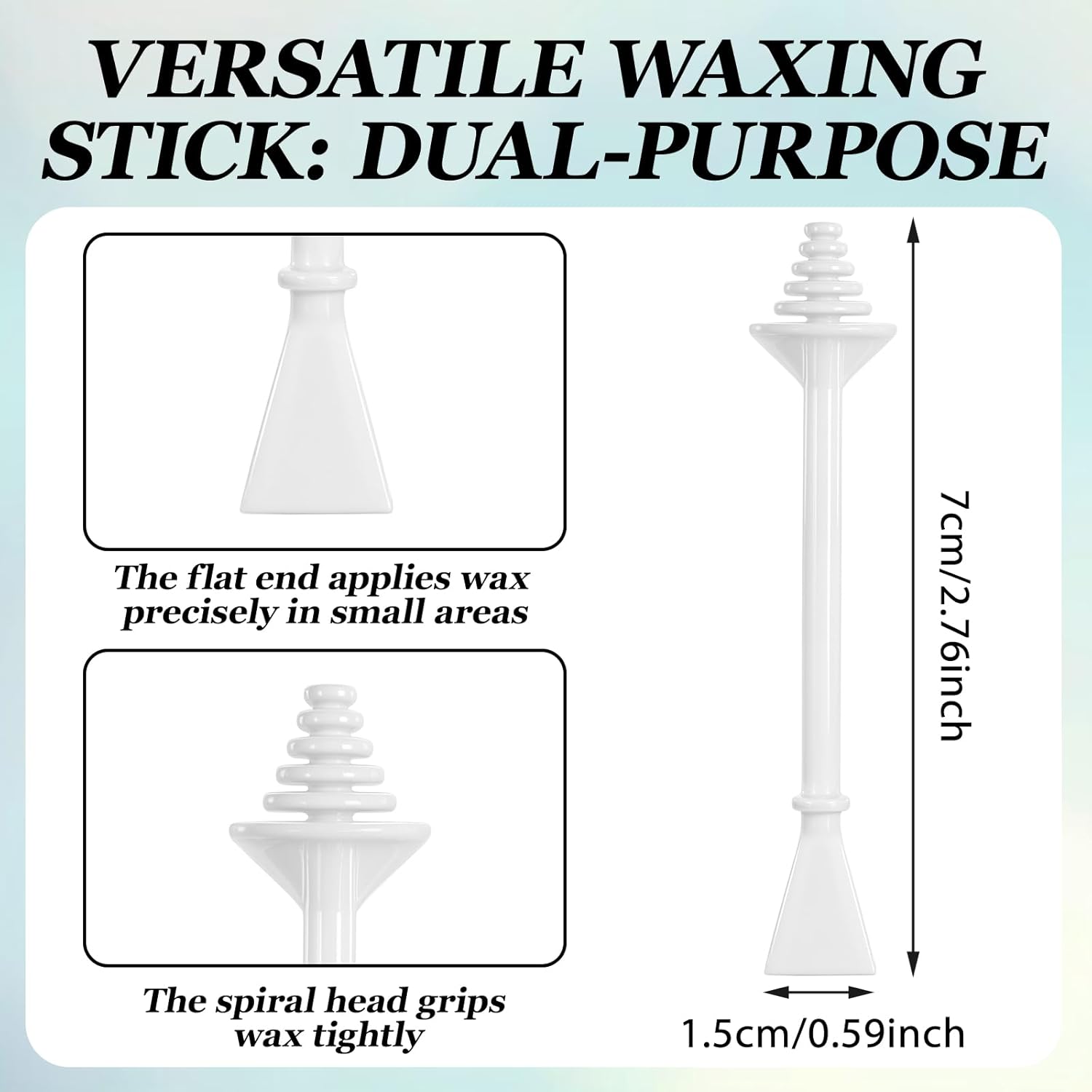 100 Pcs Disposable Nose Wax Sticks Spatulas for Hair Removal - Image 2