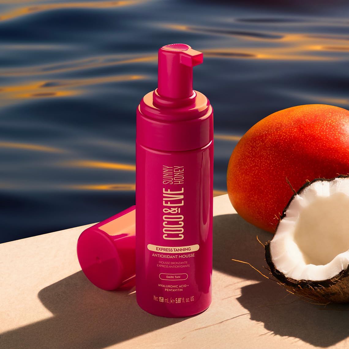 Coco & Eve Express Tanning Antioxidant Mousse - Best 1 Hour Streak-Free Sunless Deep Tan | Fast, Instant, Natural Dark Glow. Moisturizing Tanner with DHA, Hyaluronic Acid, Coconut Extract (5.07 fl oz) - Image 8