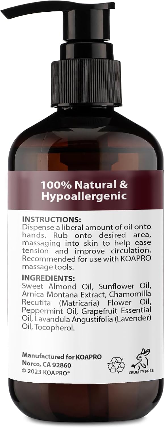 KOAPro Lavender & Arnica Muscle Relax & Pain Relief Massage Oil 2 Pack 8 Fl Oz - Image 7