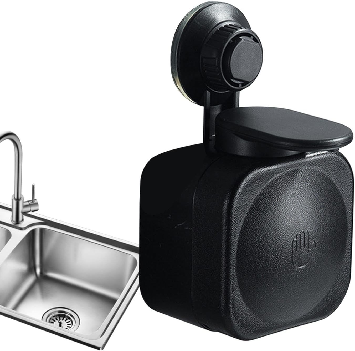 Refillable Wall Mount Liquid Soap Shampoo Sanitizer Dispenser Leak-Proof Suction Cups - Image 7