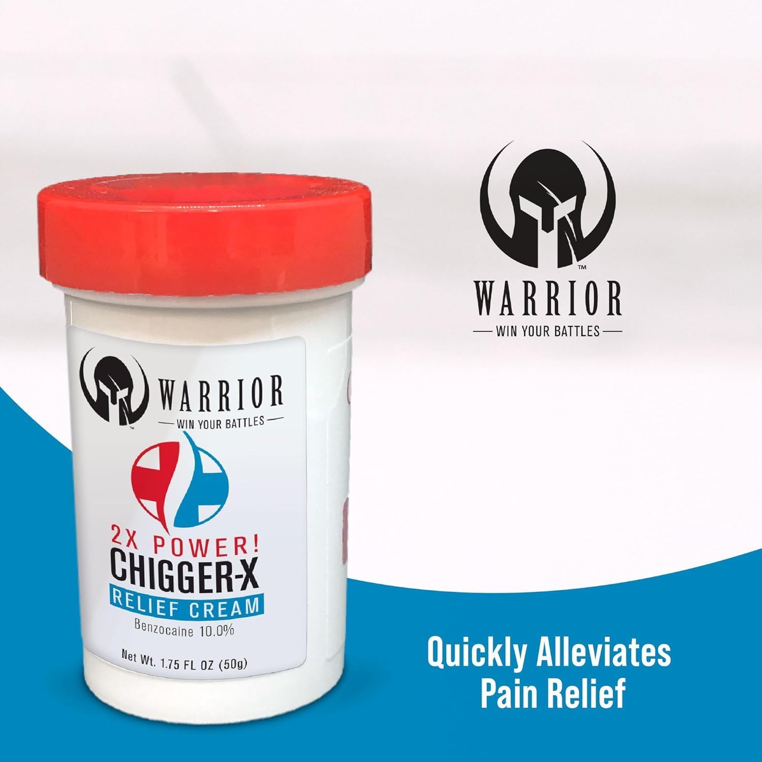 Warrior Chigger 2X Anti Itch Cream 1.75 OZ with 10% Benzocaine for Bug Bites - Image 9