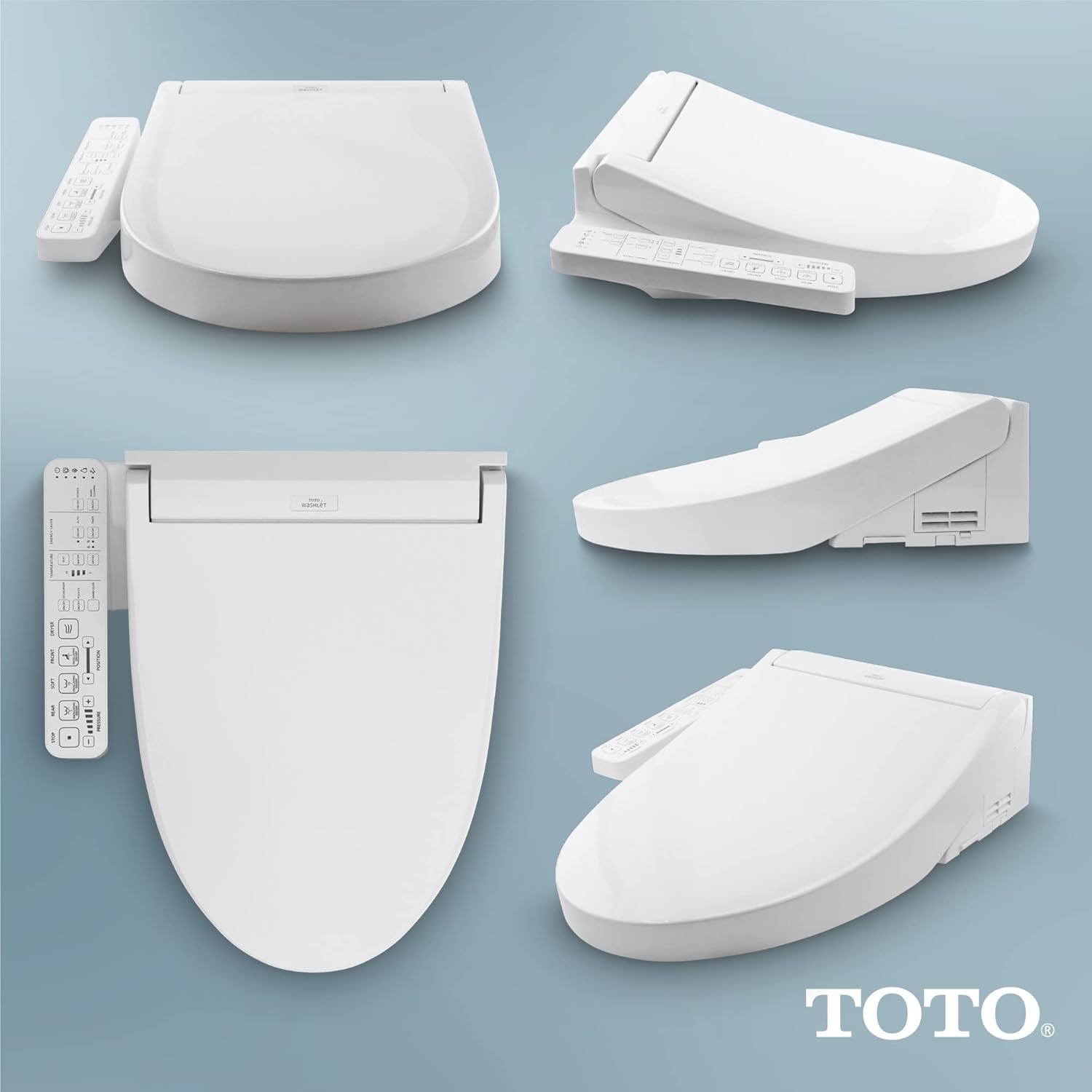 TOTO SW3074#01 WASHLET C2 Electronic Bidet Toilet Seat with PREMIST and EWATER+ Wand Cleaning, Elongated, Cotton White - Image 6