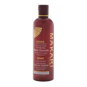 Makari Exclusive Active Intense Tone Boosting Body Glycerin (16.8 oz) | Skin-Brightening Body Glycerin | Moisturizes and Softens | Promotes Even Skin Tone | for All Skin Types Except Sensitive