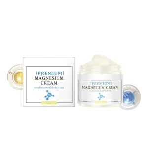 EELHOE Magnesium Cream with Hyaluronic Acid and Vitamin E For Sleep, Muscle Relaxation, Calming, Moisturizing, Leg Cramps - Nighttime Cream Soothing Magnesium Butter Topical Lotion 4 Oz