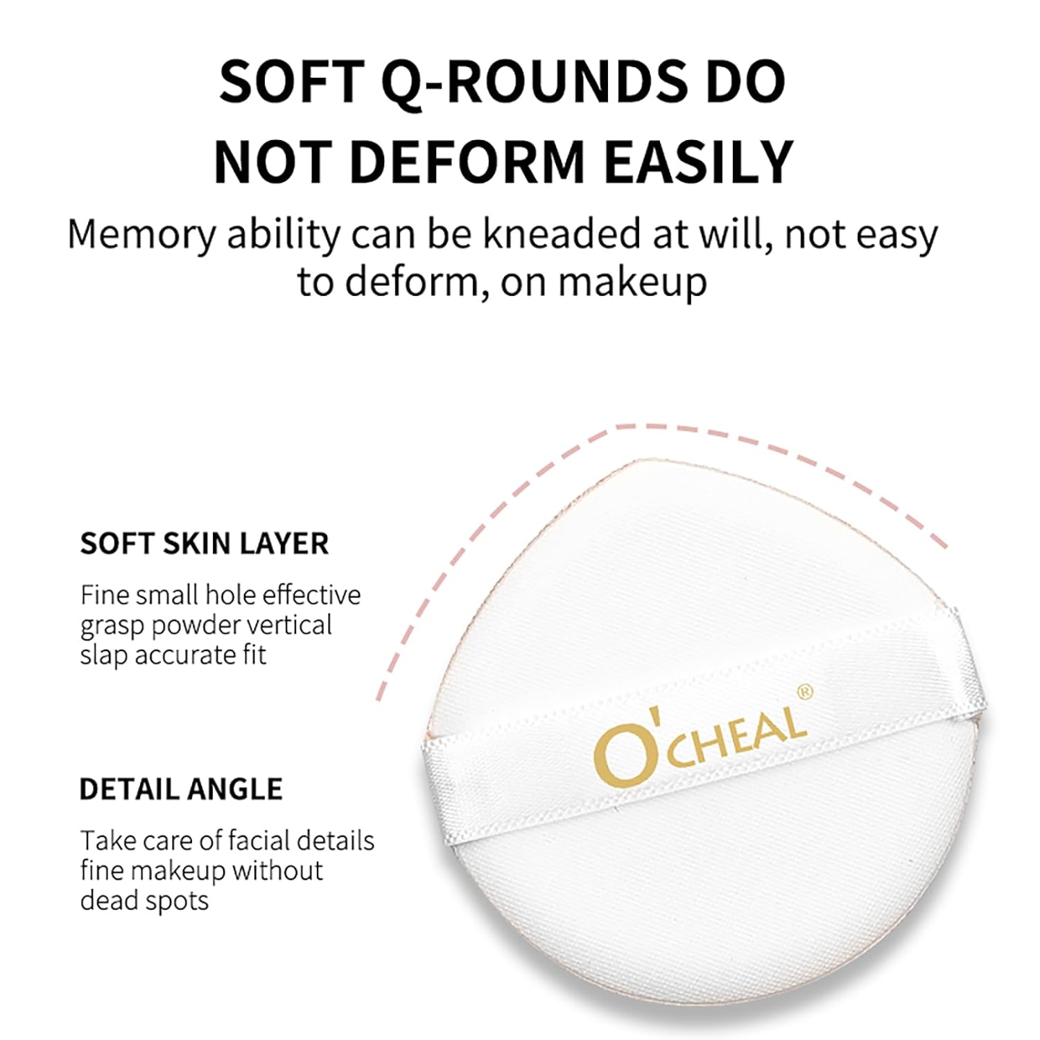 O'CHEAL Ivory 30ml CC Cream Cushion Foundation Moisturizing Concealer for Face Makeup - Image 6