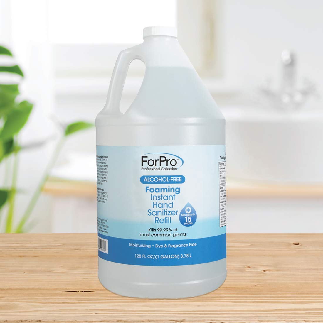 ForPro Professional Collection Alcohol-Free Foaming Instant Hand Sanitizer, Moisturizing, Dye and Fragrance Free Sanitizer, 1 Gallon Refill - Image 6