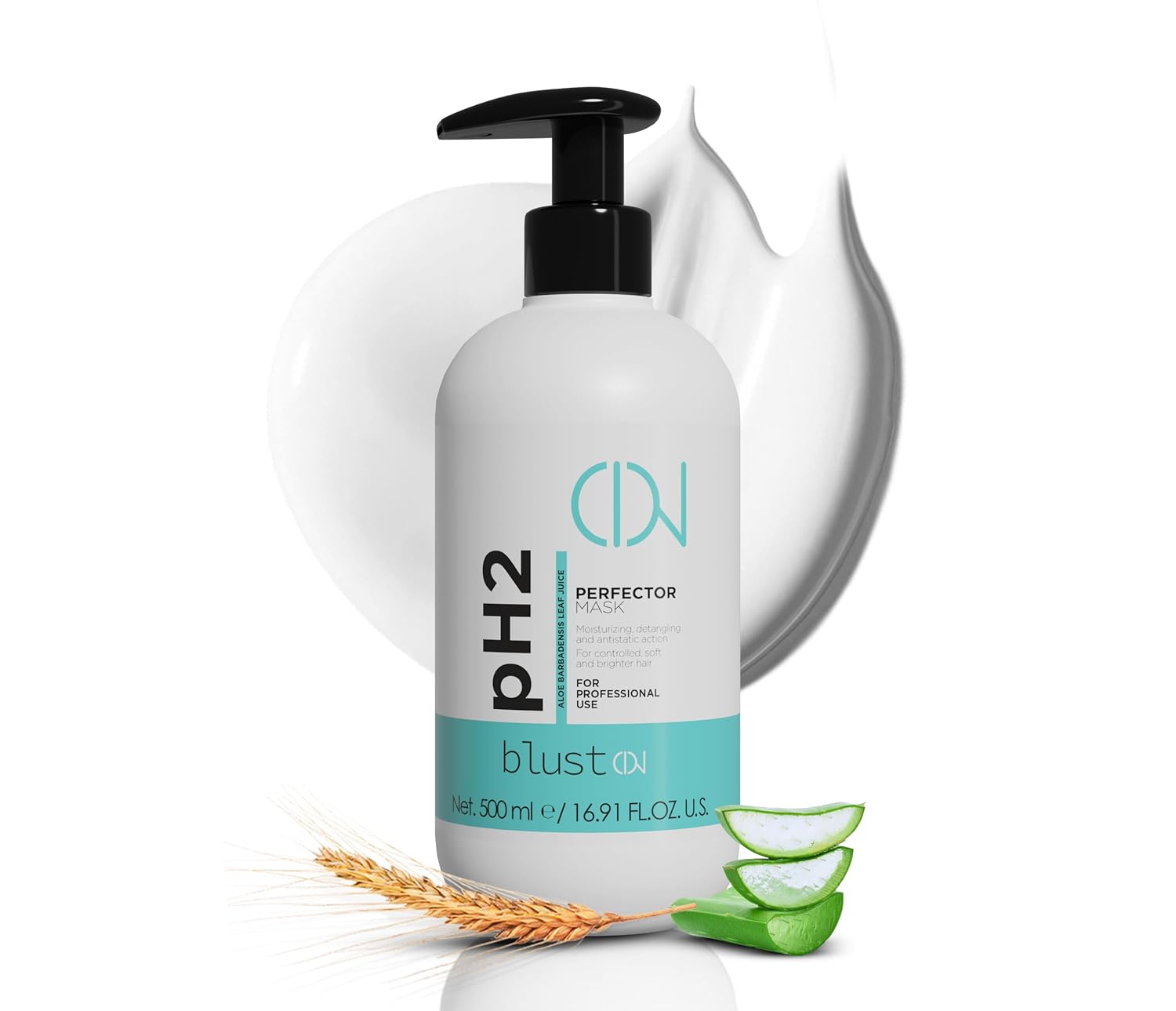 PH2 PERFECT MASK – Professional Hair Mask with Acidic pH 2 – Intensive Treatment for Damaged Hair – Weekly Repair Mask – Deep Hydration and Color Protection – 500ml