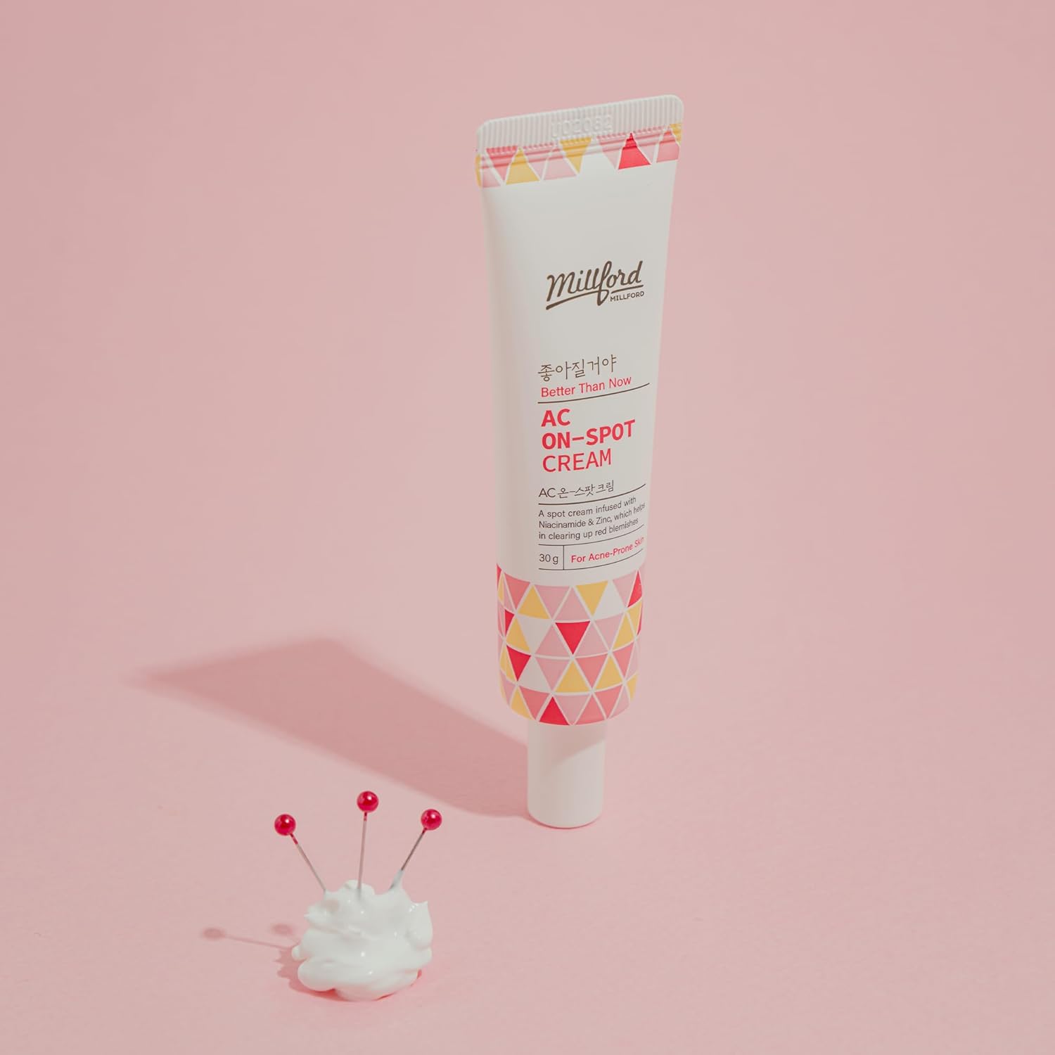 AC On-Spot Cream 30g/1.05 Oz, Zinc Oxide 10%, Niacinamide 2% for Active Skin Repair, Acne Spot Treatment for Face, Blemish Care, Dark Spot, Korean Skincare for Sensitive & Acne-Prone Skin - Image 7
