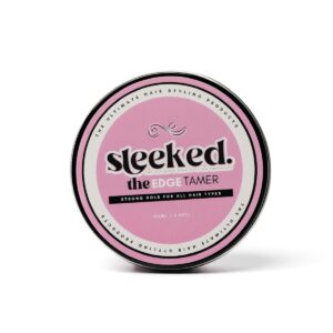 Sleeked. Edge Tamer | No Flakes | Actual 24-Hour Strong Hold Edge Control Gel | Infused with Strengthening Castor Oil | Controls Edge All Day | For All Hair Types Edge Control, Pink