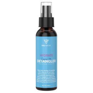 Hydrate Leave-In Detangler - Adds Instant Shine to Dry and Damaged Hair - Anti-Frizz Detangling Spray with Argan Oil and Aloe Vera - Heat Protection for Color Treated Hair