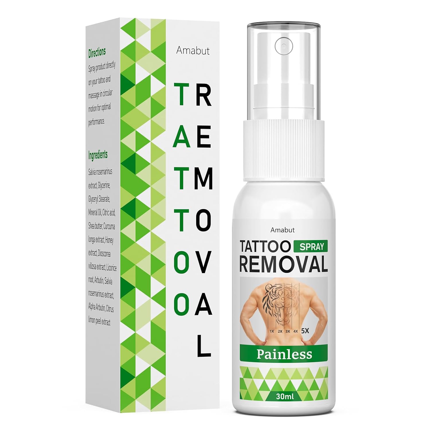 Tattoo Remover-Tattoo Removal Cream That Works, Painless Tattoo Fade Cream for Men & Women-Quick Absorption & No Scars Left, Natural Ingredients, 1 fl oz (30ml)