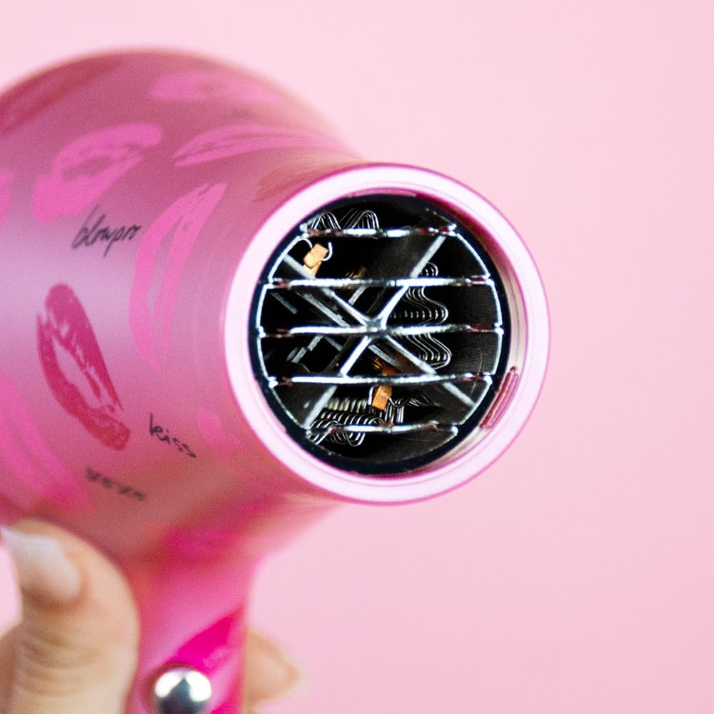 blowpro KISS Edition Titanium Dryer, Reduces Drying Time, 3 Speed & Temp Settings, Pure-Air Tech, 6-White LED Lights, Removable Filter, Cool Shot Button, Comes w/Concentrator! - Image 6