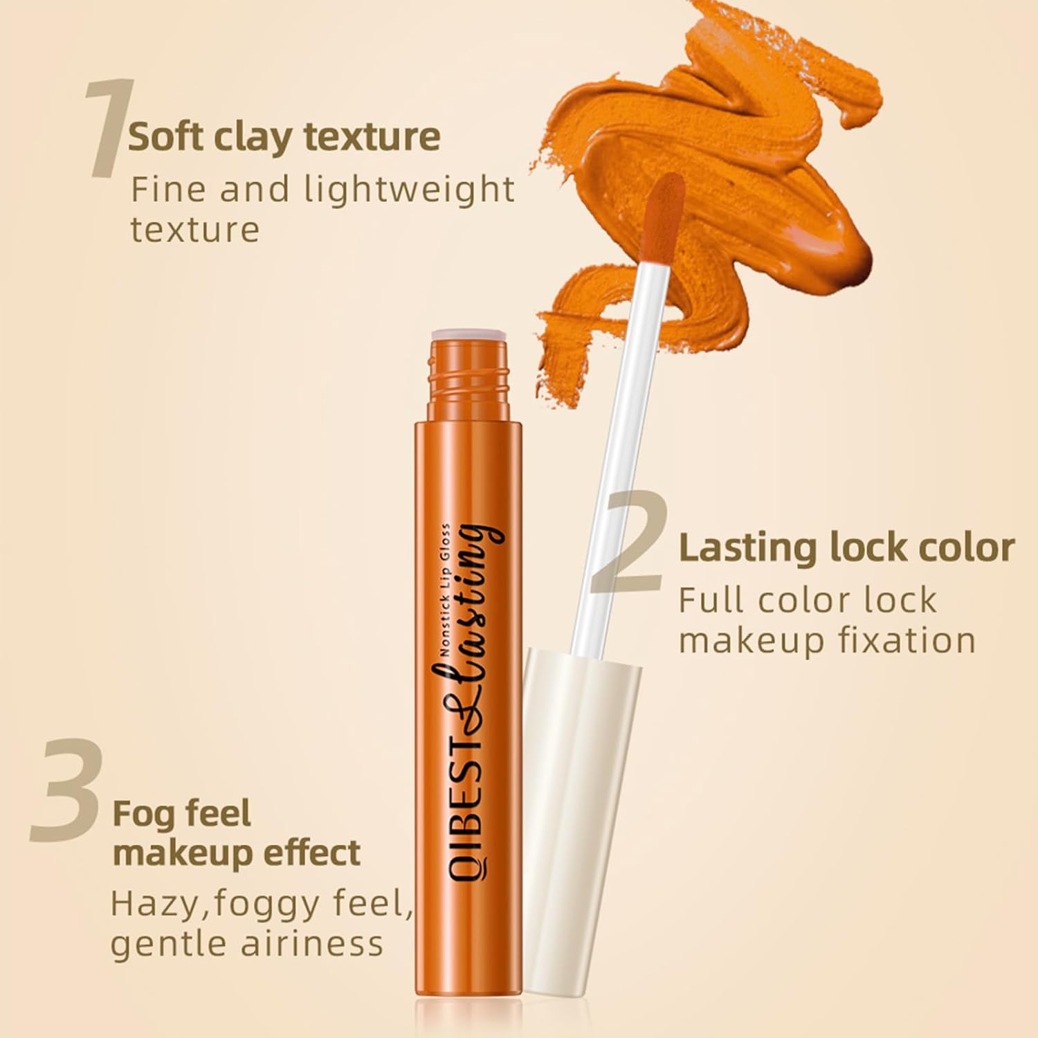 QiBest 6-Piece Goth Black Bold Matte Liquid Lipstick Set 24-Hour Waterproof for Halloween - Image 5