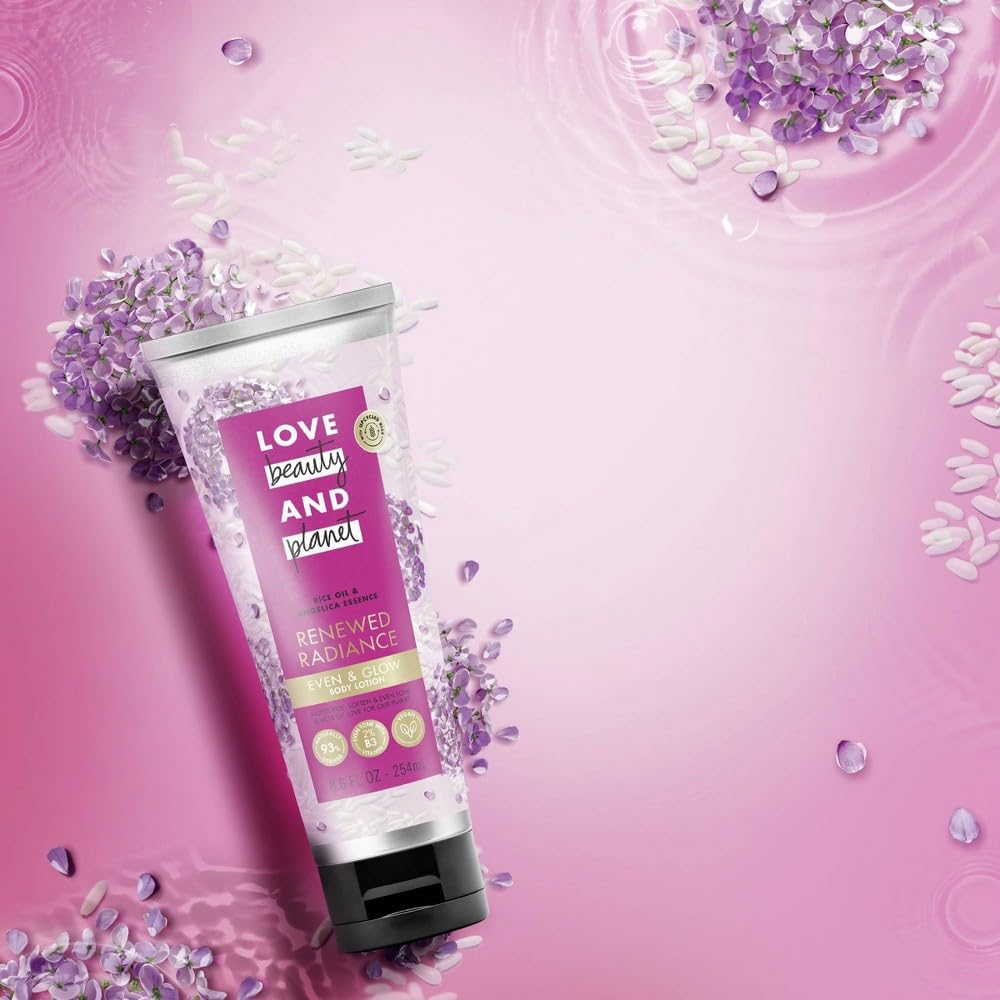 Love Beauty And Planet, Even & Glow Body Lotion, Renewed Radiance, Rice Oil & Angelica Essence, 8.6 fl oz - Image 2