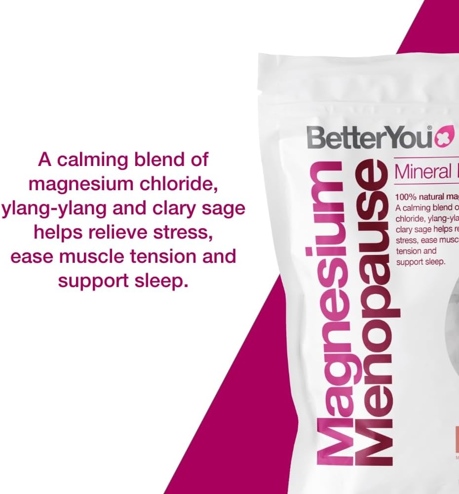 BetterYou Magnesium Menopause Bath Flakes 1.6 lb Sore Muscle Relief with Ylang Ylang - Image 2