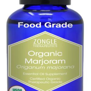 Organic, Marjoram Essential Oil, Food Grade – 100% Pure, Sweet Marjoram Essential Oil, by Zongle Therapeutics, 1 OZ