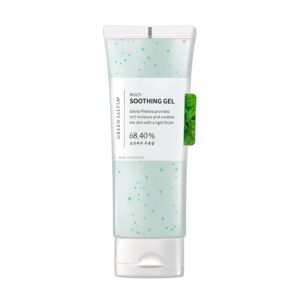 Green Salvia Multi Soothing Gel Moisturizer - Korean Skincare Beauty Hydrating Gel Moisturizer Treatment Pore with Vitamin Capsules for All Skin Types (70ml)