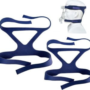 2 Packs Universal Headgear Closed Edges CPAP Mask Full Face Replace Part Universal Headgear Strap (Without Mask)