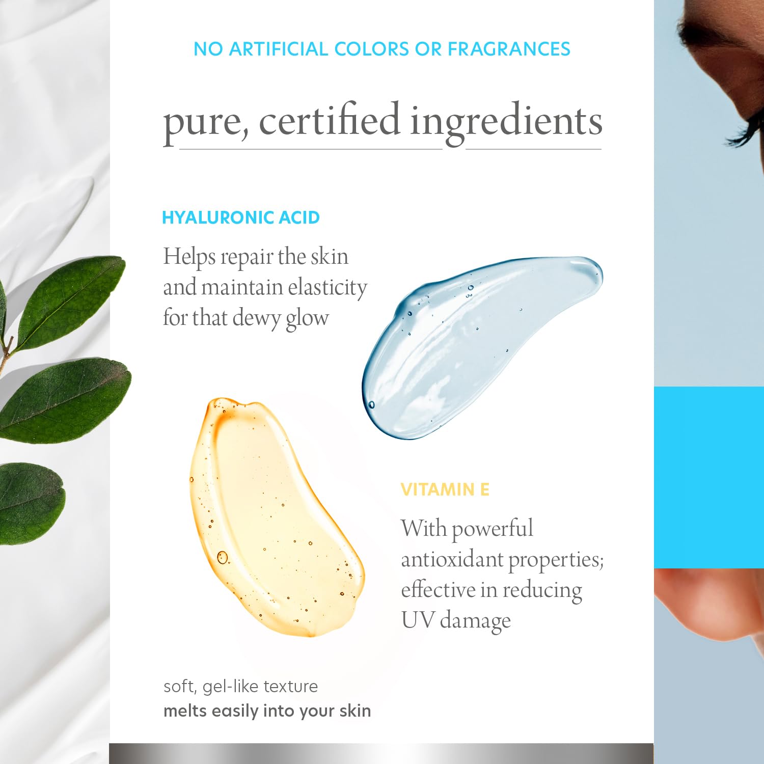 Hyaluronic Acid Vitamin E Daily Face Moisturizer 50ml for All Skin Types - Image 4